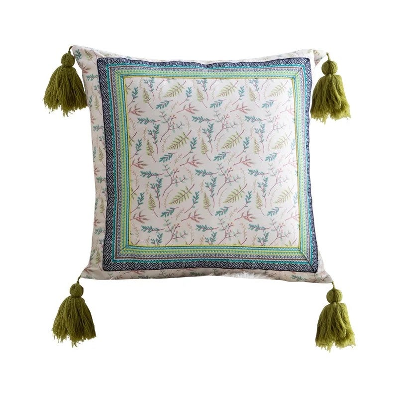 Y&D Ins Style Sofa Cushion Cover Sitting Room Cushion Cover Waist Pillow Folk Style Bedside Cushion Cover - Image 2